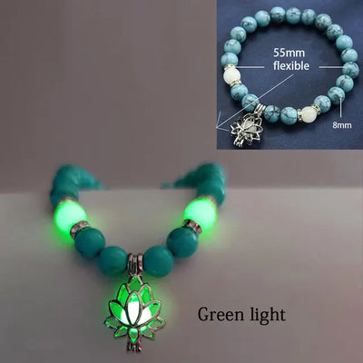 Natural Stone Luminous Beads Bracelets