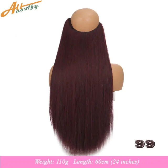 Synthetic No Clip Artificial Hair