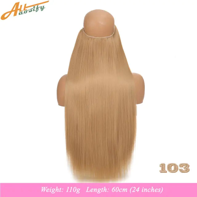 Synthetic No Clip Artificial Hair